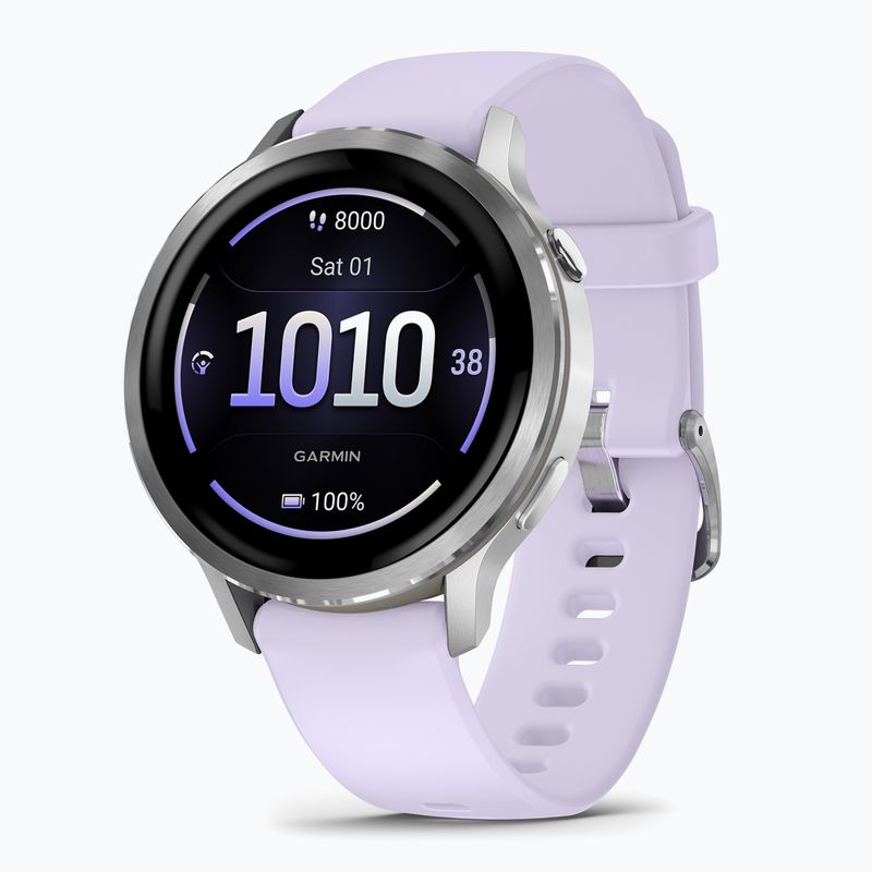 Hodinky Garmin Venu 4 41 mm silver/perwinkle 3