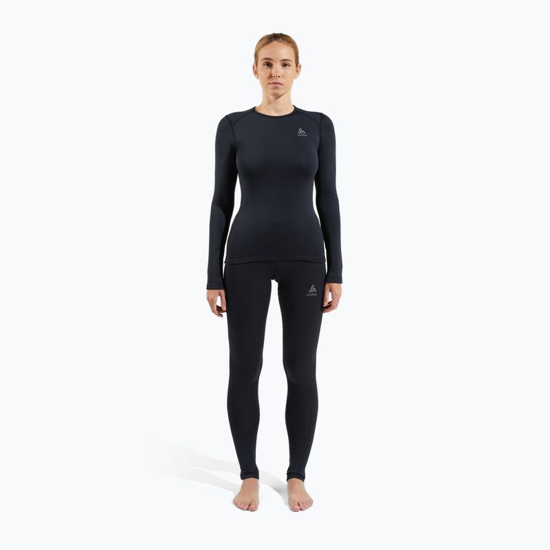 Dámské termoregulační kalhoty ODLO Fundamentals Active Warm Bl Bottom Long černé 2