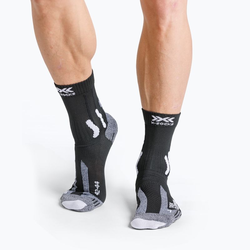 Ponožky X-Socks Trek Outdoor black/grey melange 8
