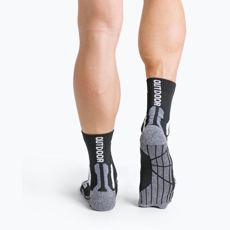 Ponožky X-Socks Trek Outdoor black/grey melange 9