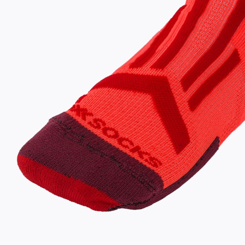Pánské ponožky X-Socks Trailrun Perform Crew fluo red/namib red 4