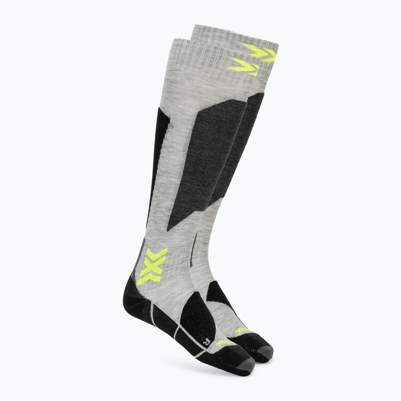 Lyžařské ponožky X-Socks Ski Discover Otc rhino grey/canary