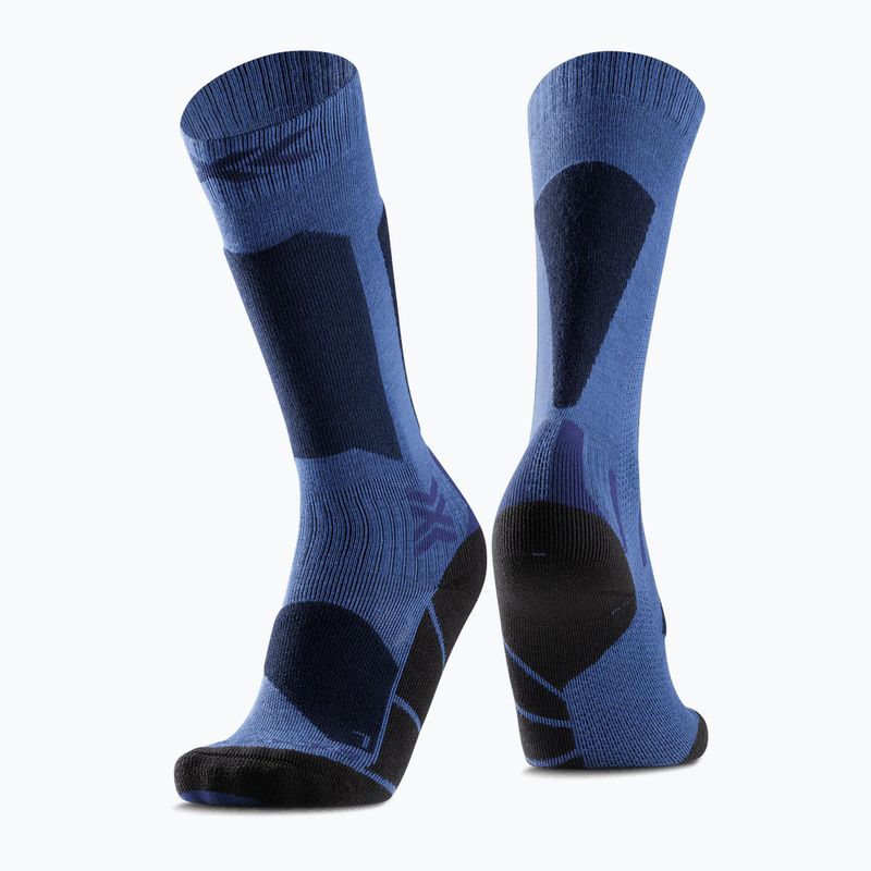 Dětské lyžařské ponožky X-Socks Ski Discover Otc blue blossom/marine 6