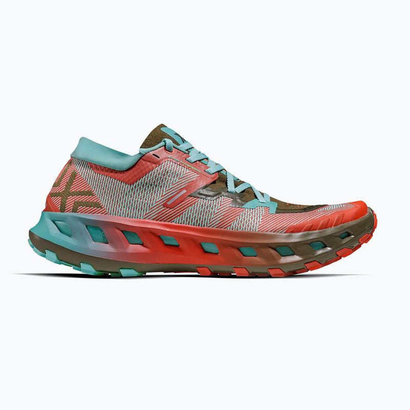 Běžecké boty + ponožky X-Bionic Terraskin X02 burnt red/aqua/dark khaki