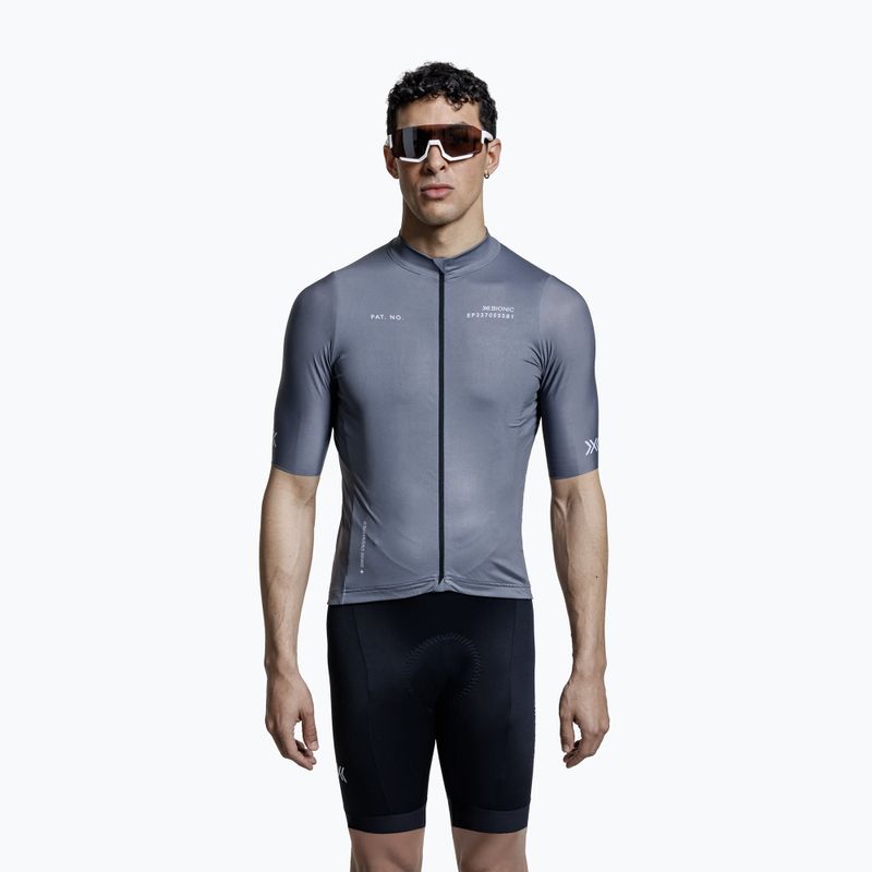 Pánský cyklistický dres X-Bionic Corefusion Ride Jersey rhino grey