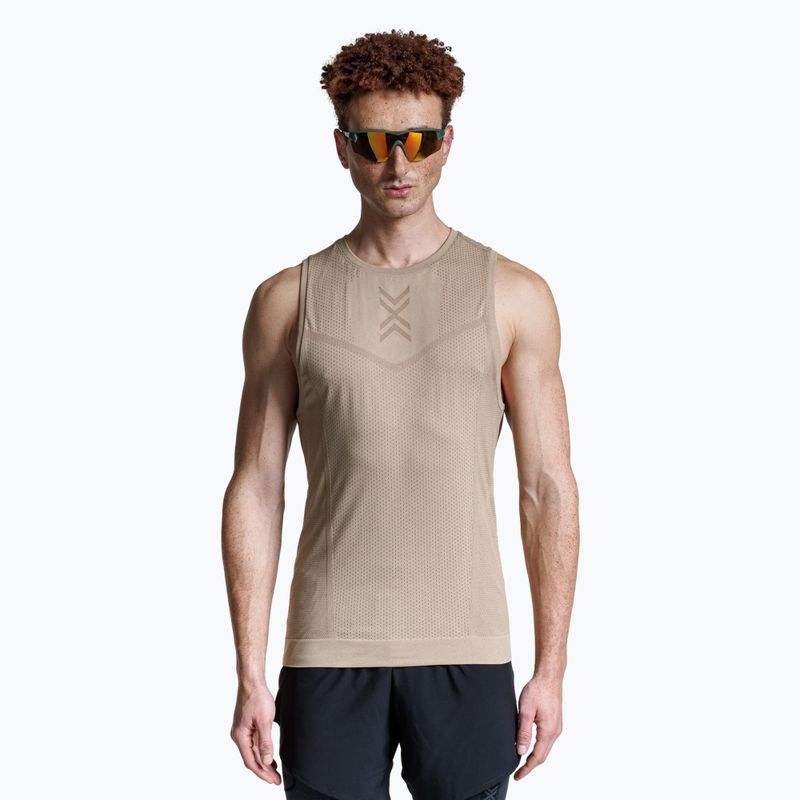 Pánské běžecké tílko X-Bionic Xceed Run sand/dark sand