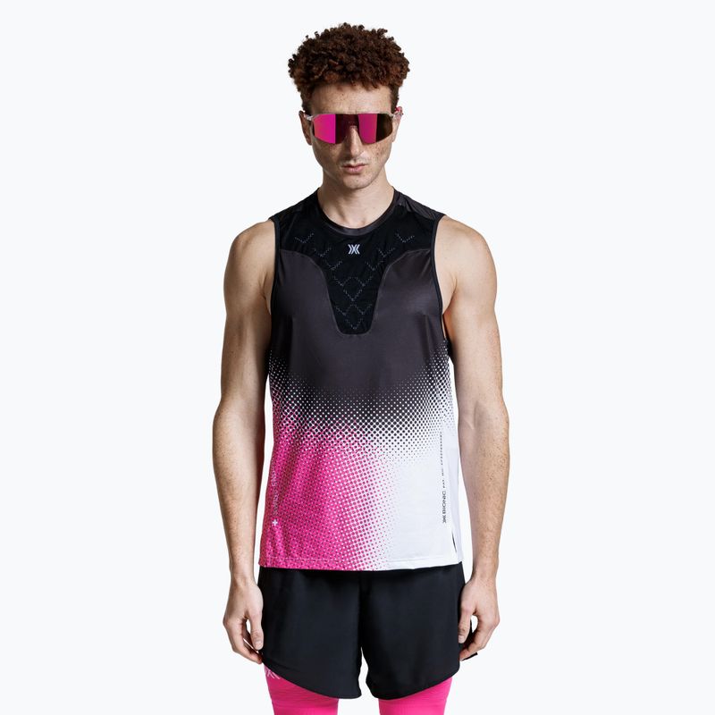 Pánské tričko X-Bionic Corefusion Run dot fade/neo pink/white 3