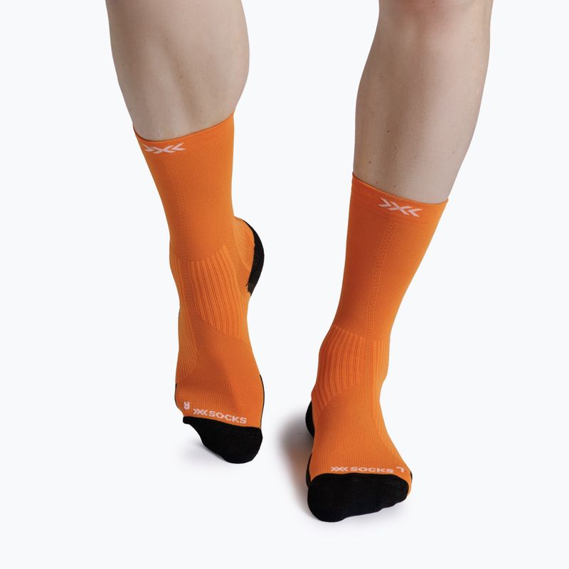 Ponožky X-Socks Run Perform Crew flame orange 2