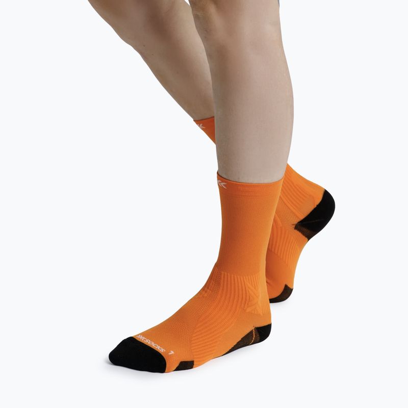 Ponožky X-Socks Run Perform Crew flame orange 4