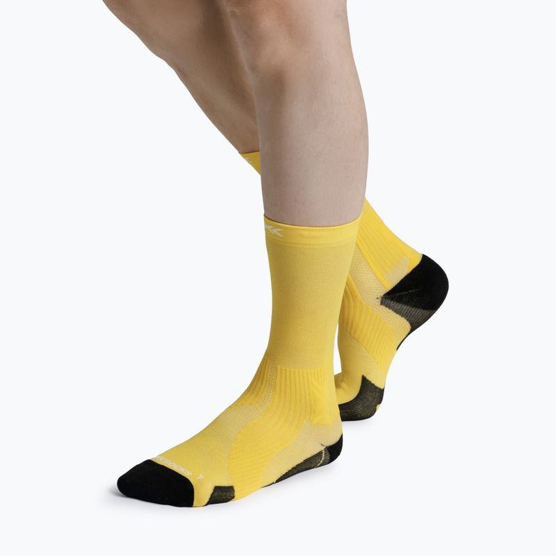 Ponožky X-Socks Run Perform Crew flash yellow 4