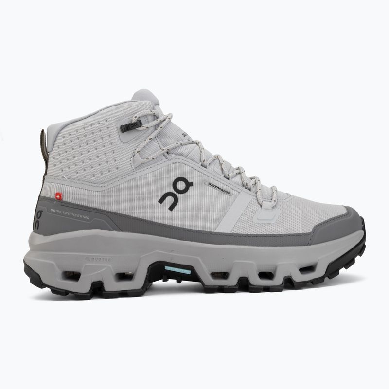 Pánské turistické boty On Cloudrock Mid Waterproof glacier/alloy 2