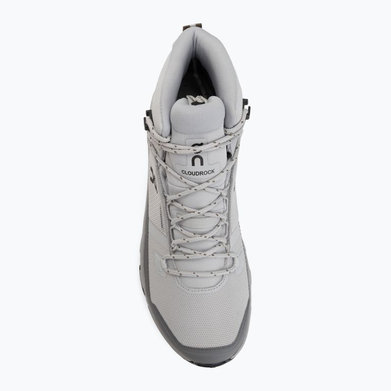 Pánské turistické boty On Cloudrock Mid Waterproof glacier/alloy 5