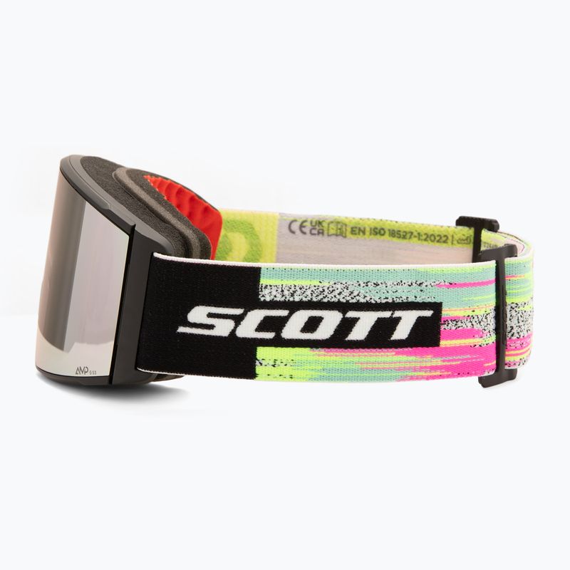 Lyžařské brýle SCOTT React black/neon yellow/amp lavender chrome 5