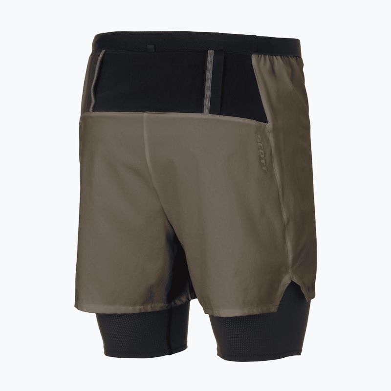 Pánské běžecké kraťasy SCOTT Hybrid Endurance Tech wood grey/black 2