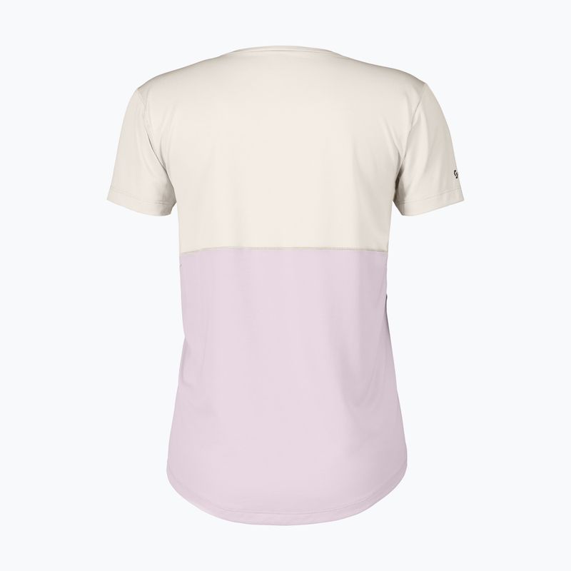 Dámské běžecké tričko SCOTT Endurance Tech cotton white/bliss pink 2