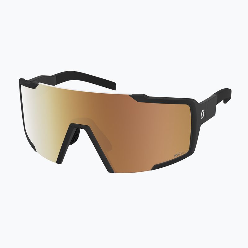 Sluneční brýle SCOTT Shield Compact LS black/amp ls gold chrome