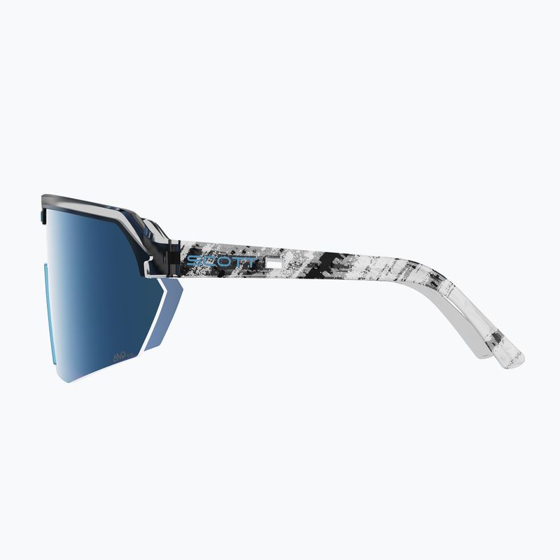 Sluneční brýle SCOTT Sport Shield black/neon blue/amp beryl blue chrome 3