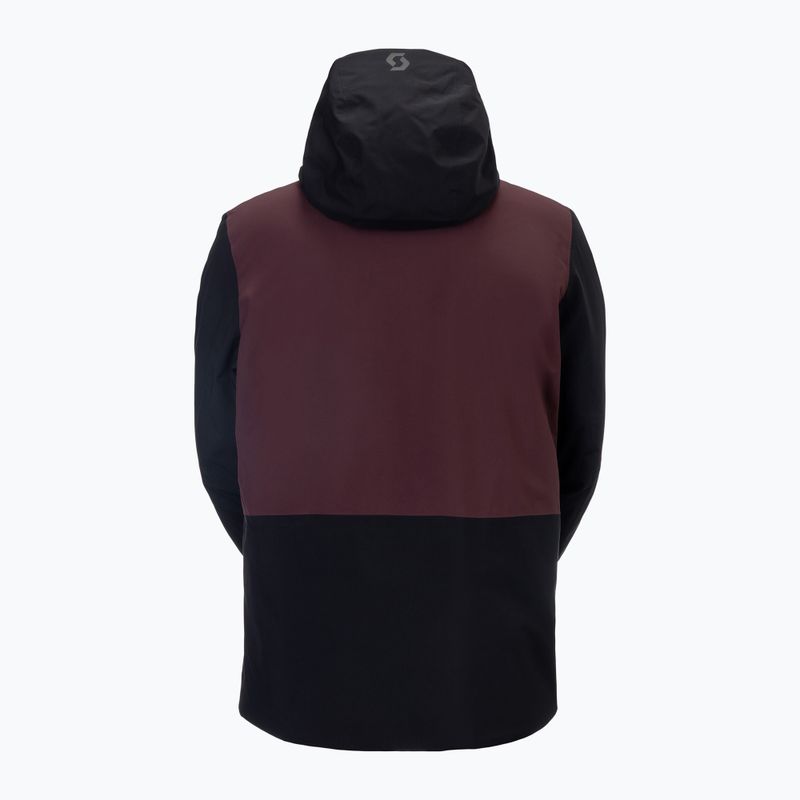 Pánská lyžařská bunda SCOTT Ultimate Dryo 10 black/coca red 2