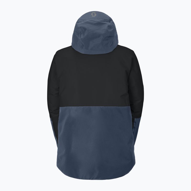 Pánská lyžařská bunda SCOTT Ultimate Dryo black/dusk blue 2