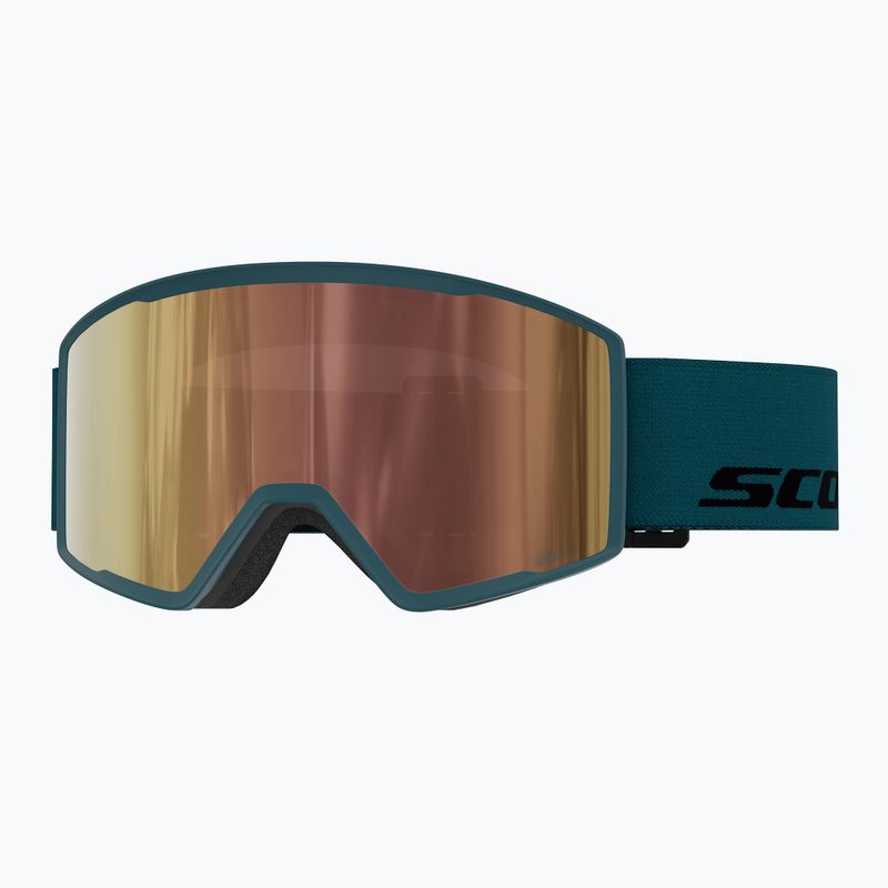 Lyžařské brýle SCOTT Trace Pro Light Sensitive petrol green/amp ls cinnamon chrome
