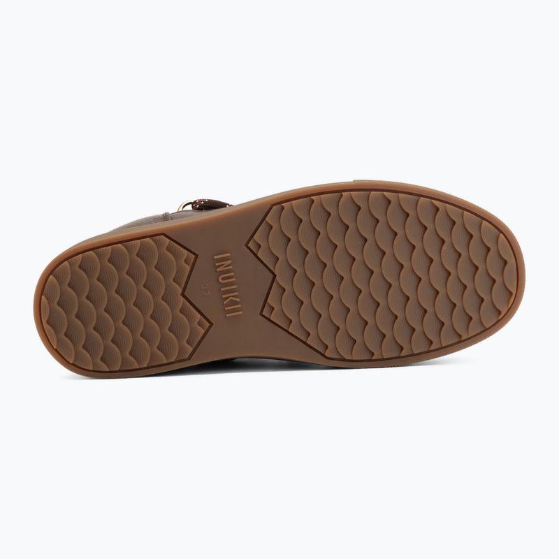 Dámské sněhule INUIKII Full Leather Gloss brown 4