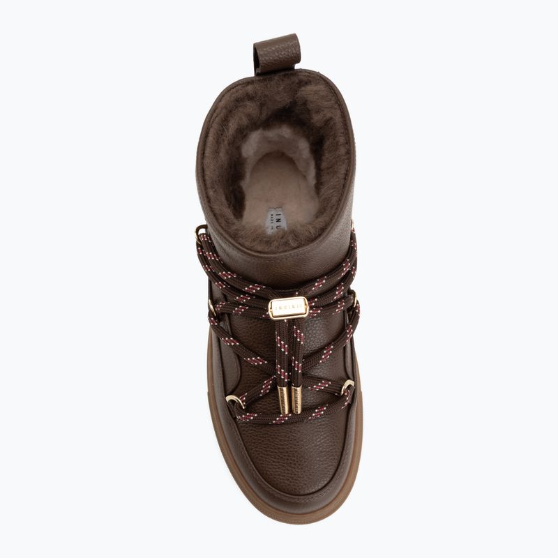 Dámské sněhule INUIKII Full Leather Gloss brown 5