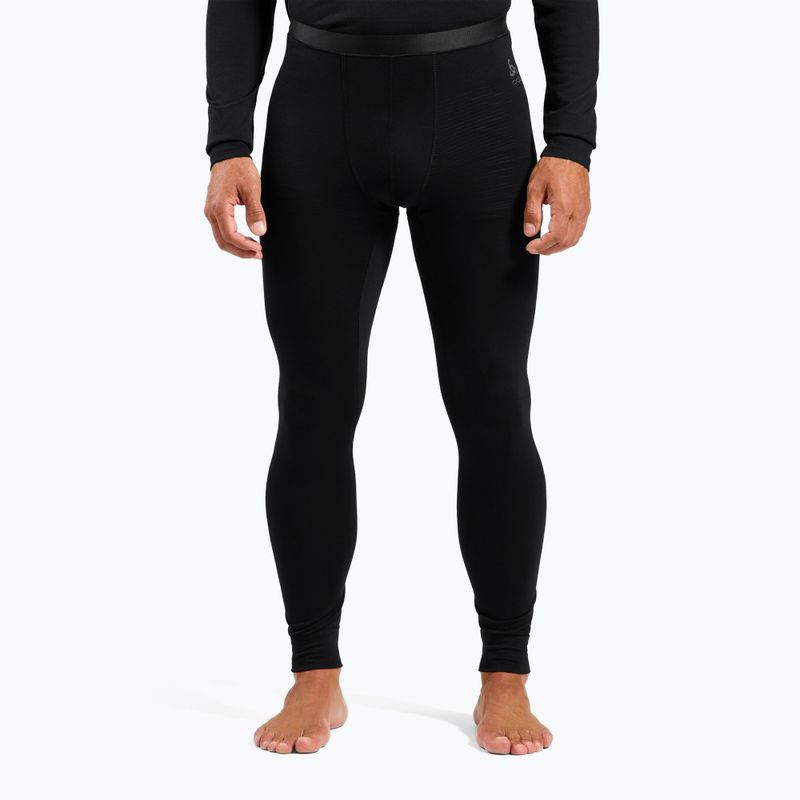 Pánské termo kalhoty ODLO Merino 160 Bl Bottom Long black