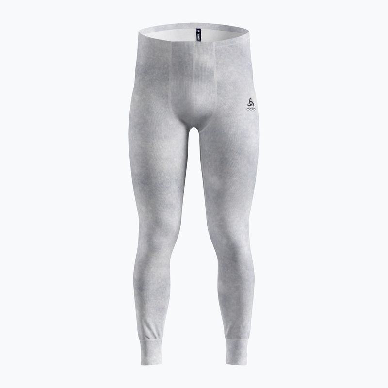 Pánské termo kalhoty ODLO Active Warm X Pow Bl Bottom Long odlo silver grey