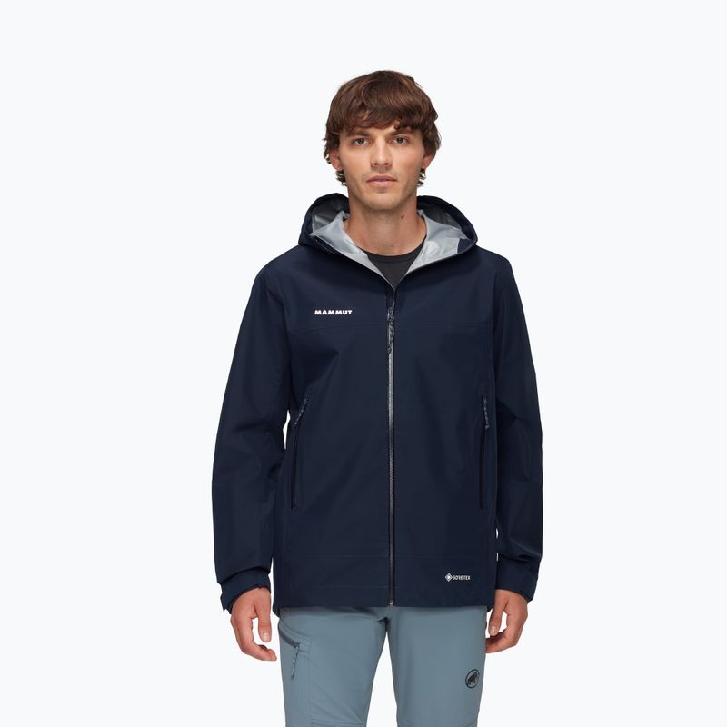 Pánská bunda do deště Mammut Crater Light HS Hooded Marine