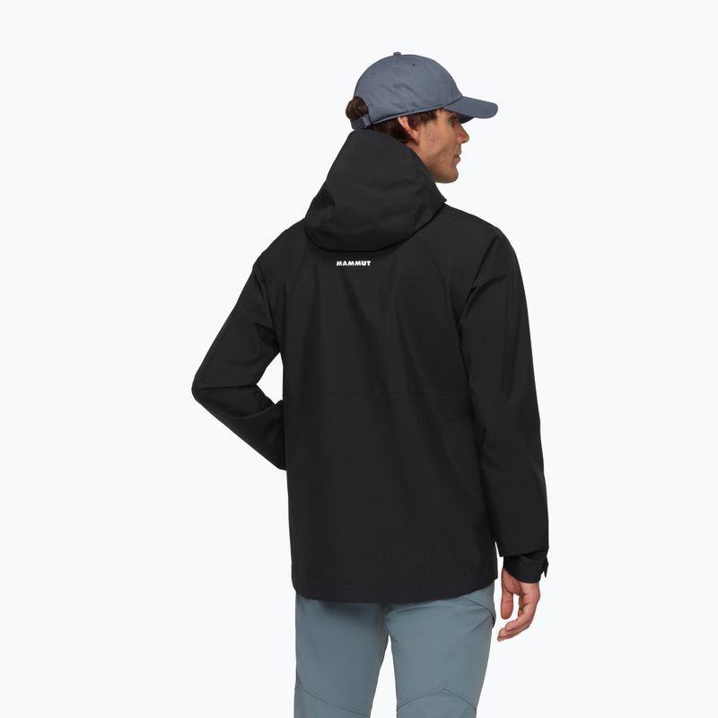 Pánská bunda do deště Mammut Linard Light HS Hooded black 2