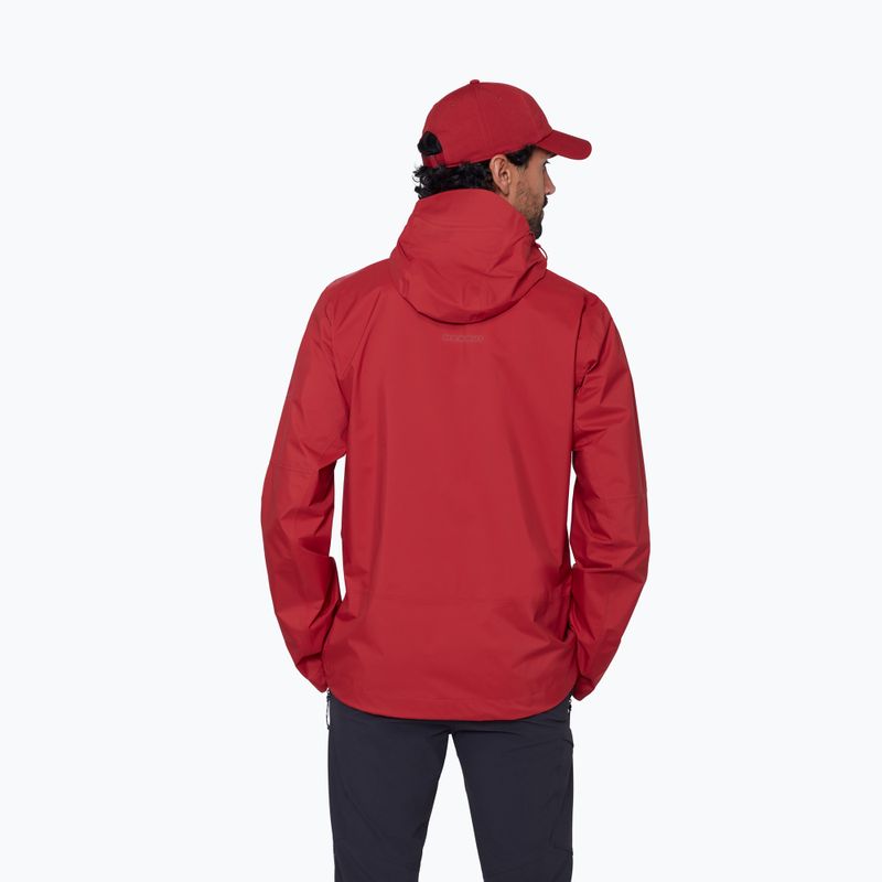 Pánská nepromokavá bunda Mammut Ducan HS Hooded dark mammut red 3