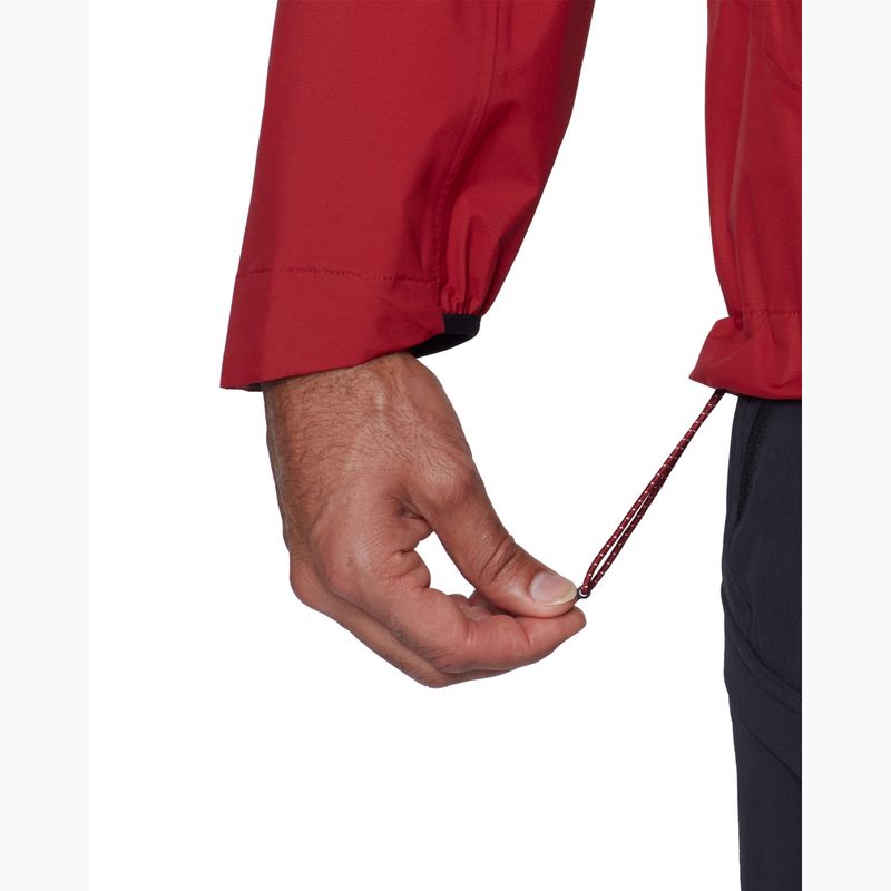 Pánská nepromokavá bunda Mammut Ducan HS Hooded dark mammut red 7