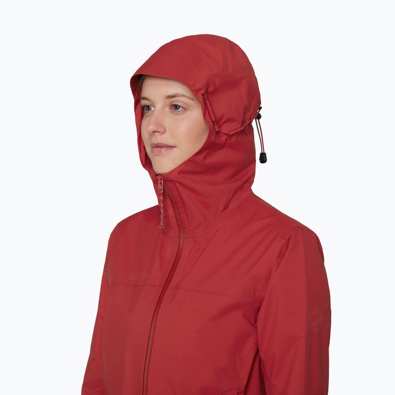 Dámská nepromokavá bunda Mammut Ducan HS Hooded dark mammut red 5