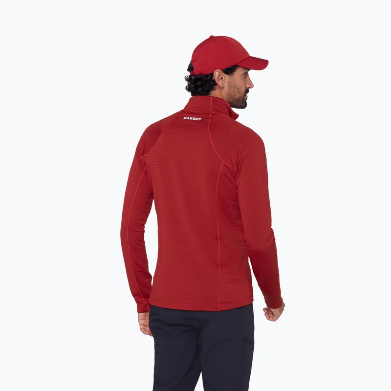 Pánská mikina Mammut Taiss ML Half Zip Pull dark mammut red 3