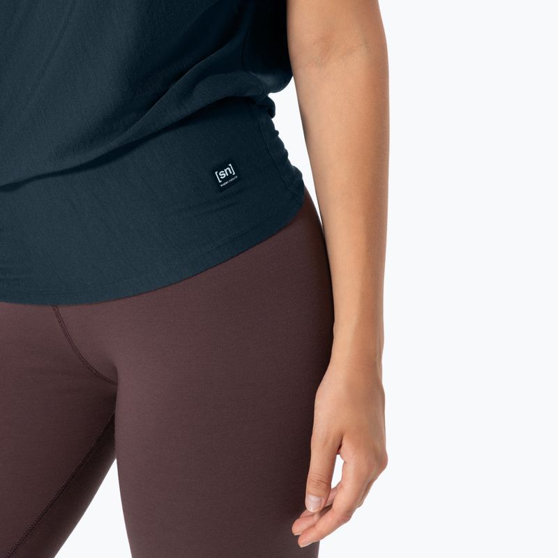 Dámské tričko na jógu super.natural Yoga Loose Tee blueberry 2
