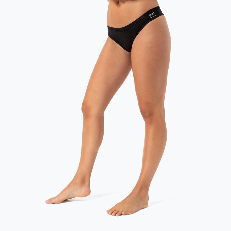 Dámské termo prádlo super.natural Tundra 175 Thong jet black 3