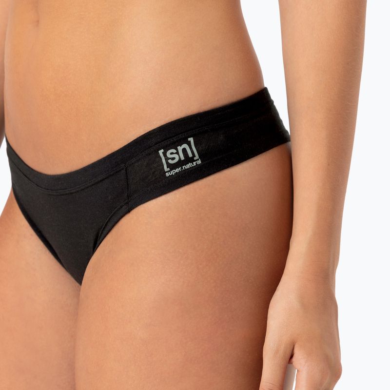 Dámské termo prádlo super.natural Tundra 175 Thong jet black 6