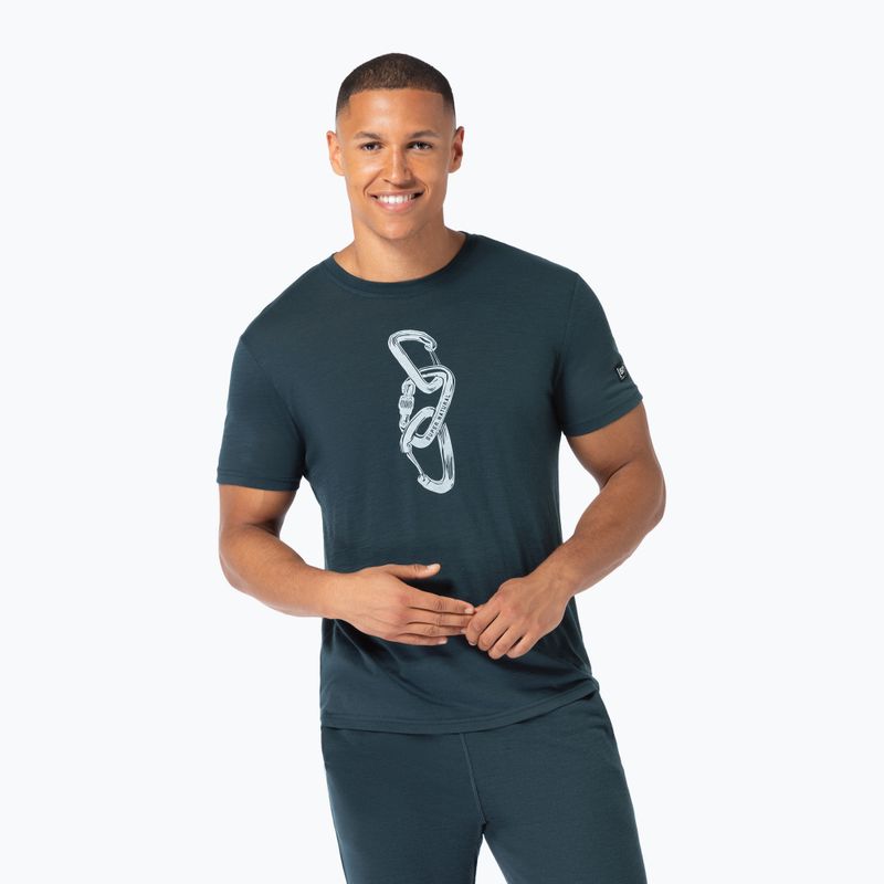 Pánské tričko super.natural Carabineri Tee blueberry/vapor grey