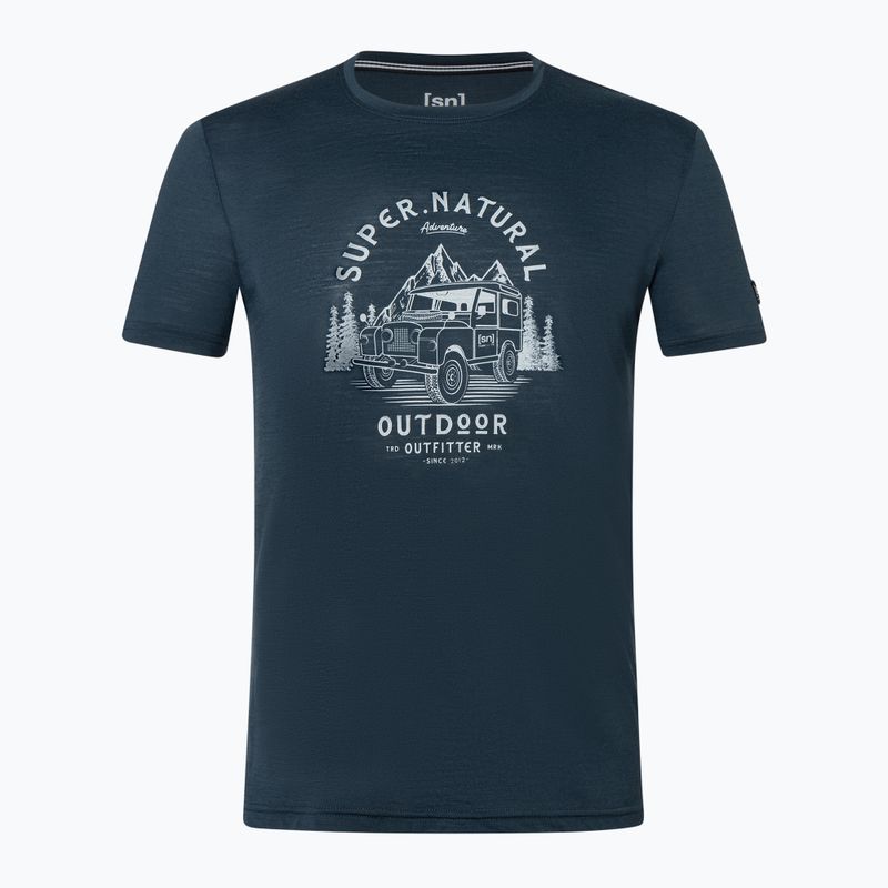 Pánské tričko super.natural Landi Tee blueberry/vapor grey 4