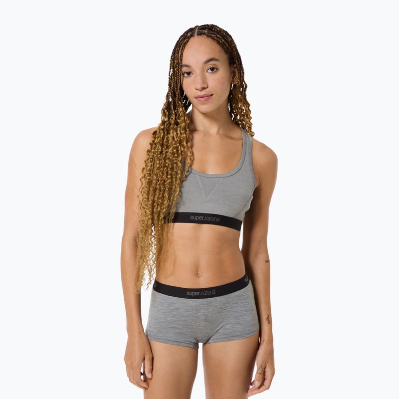 Sportovní podprsenka super.natural Tundra 220 Semplice cashmere grey melange 3