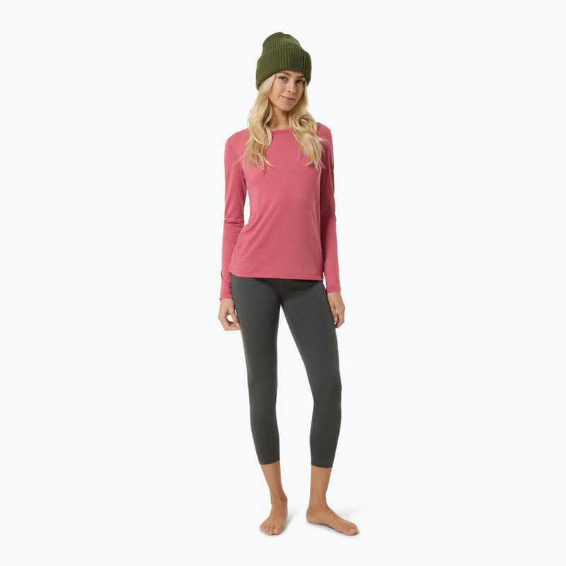 Dámské triko Longsleeve super.natural Little Heartwood mauve wood/white stone 2