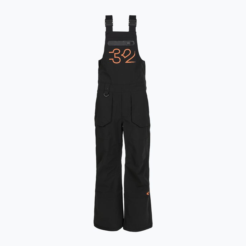 Dětské snowboardové kalhoty ThirtyTwo Basement Bib black/orange