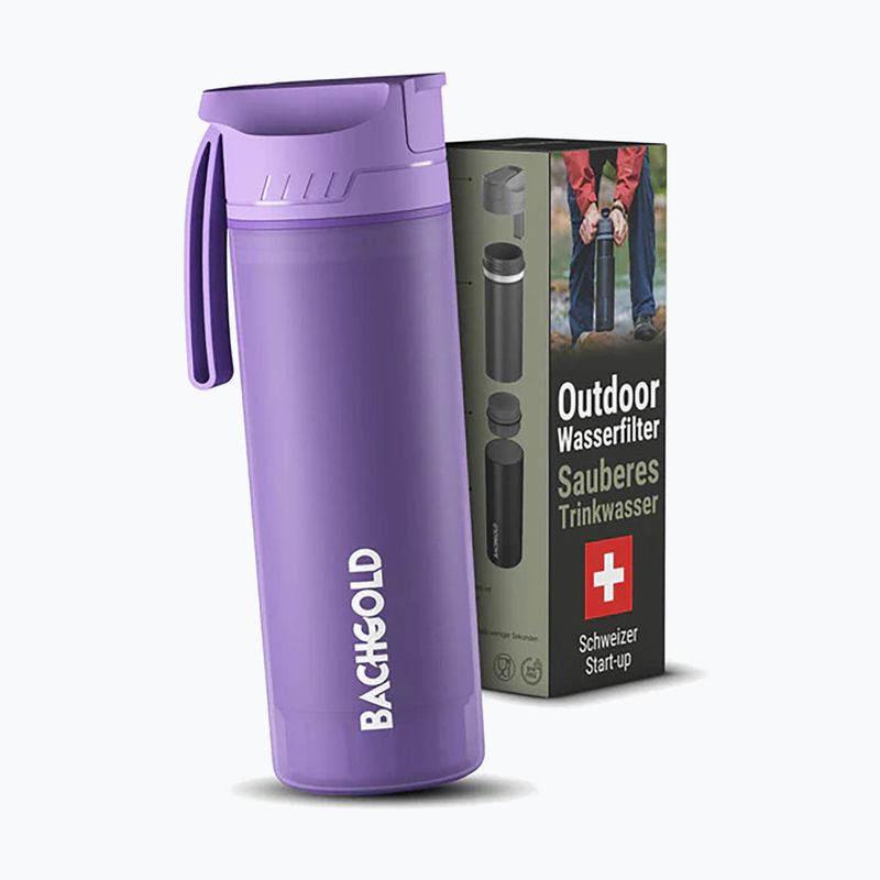 Cestovní láhev s filtrem  Bachgold Selfpress Waterfilter 500 ml lilla 7