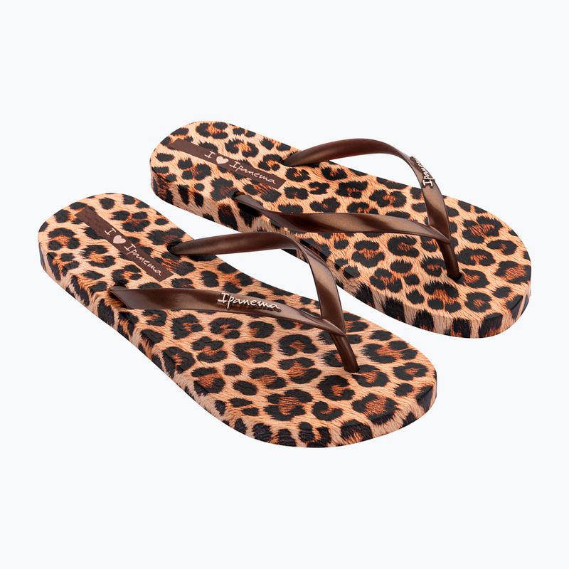 Dámské žabky Ipanema Animal Print beige/bronze/bronze 8