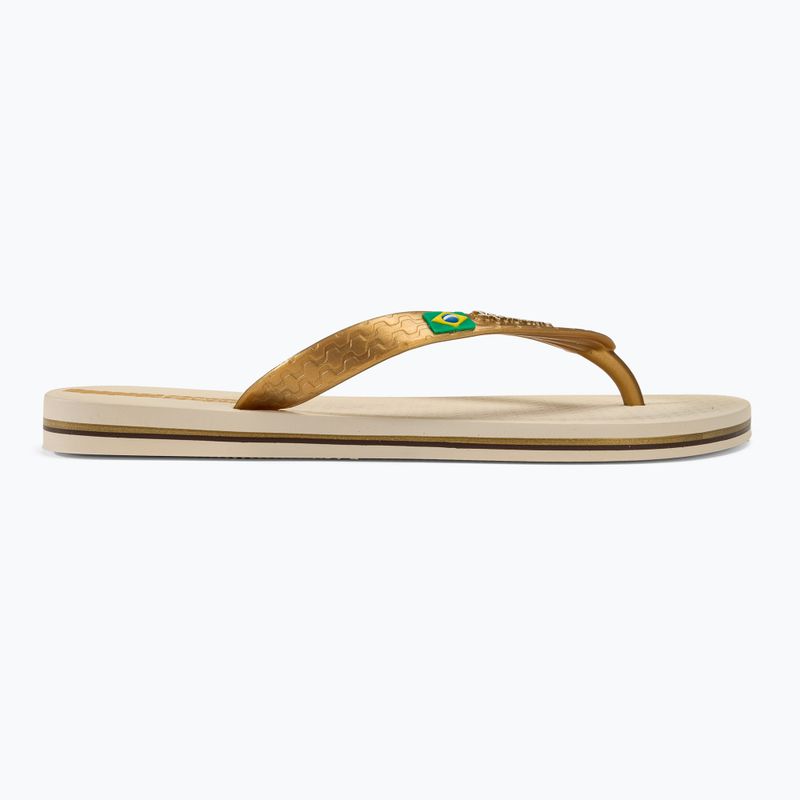 Dámské žabky Ipanema Clas Brasil II AD beige/gold 2