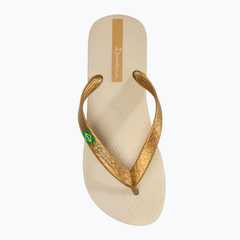 Dámské žabky Ipanema Clas Brasil II AD beige/gold 5