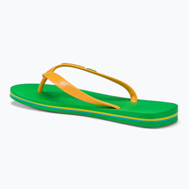 Pánské žabky Ipanema Clas Brasil II AD green/yellow 3