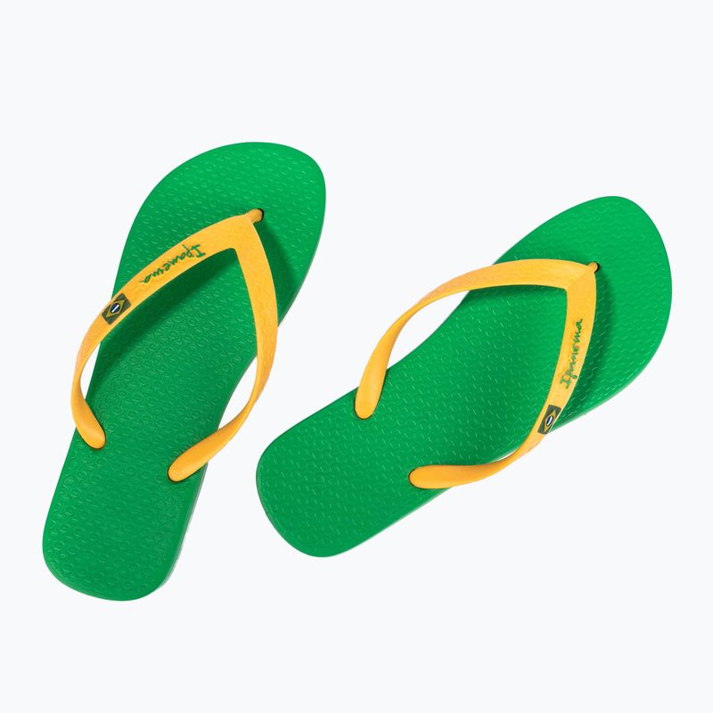 Pánské žabky Ipanema Clas Brasil II AD green/yellow 10
