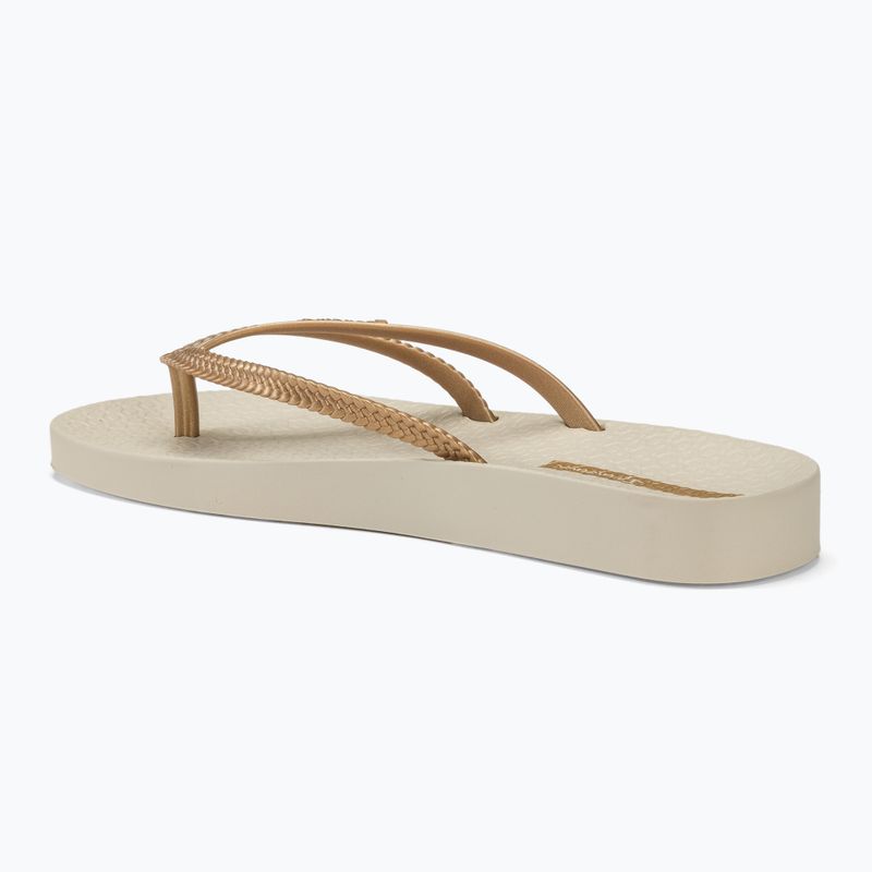 Dámské žabky Ipanema Bossa Soft V beige/gold 3