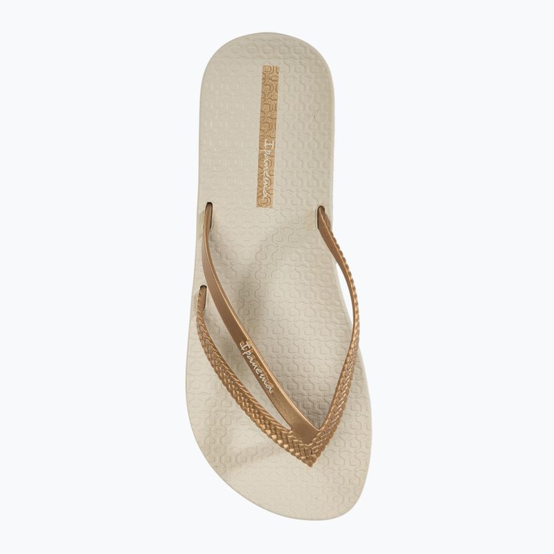 Dámské žabky Ipanema Bossa Soft V beige/gold 5